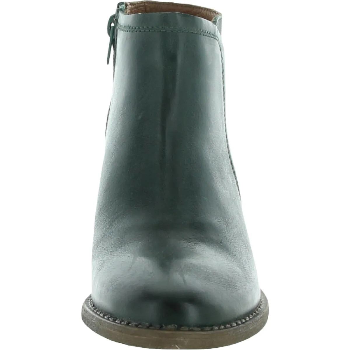 Hayley Womens Leather Almond Toe Ankle Boots