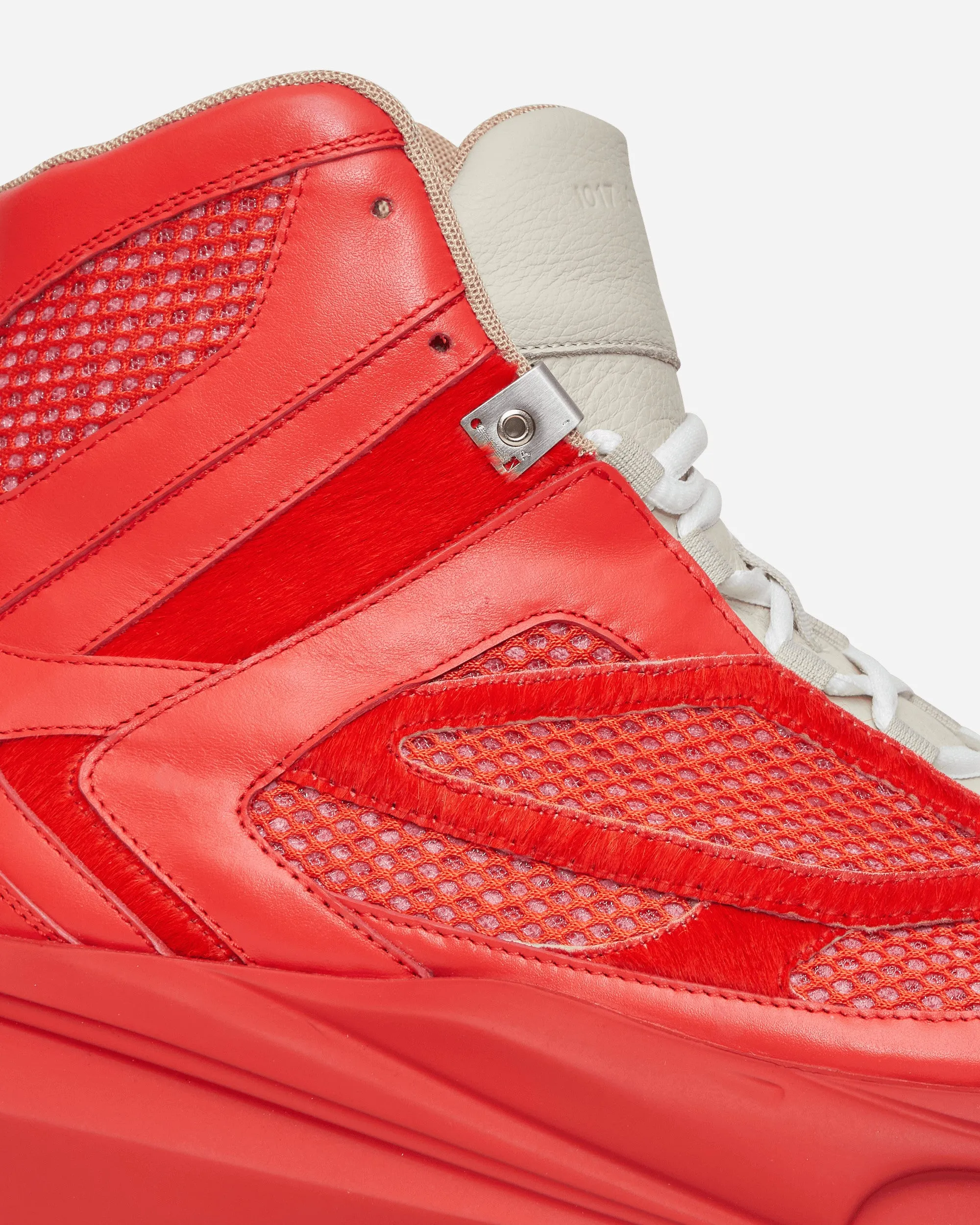 High Top Mono Hiking Sneakers Red