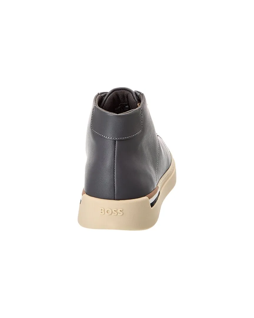 Hugo Boss Clint Leather High-Top Sneaker
