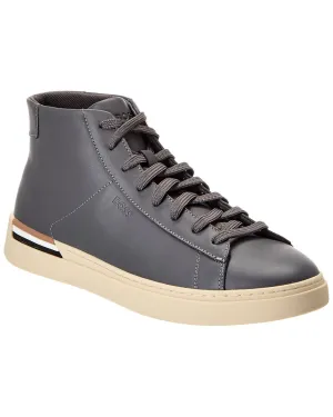 Hugo Boss Clint Leather High-Top Sneaker