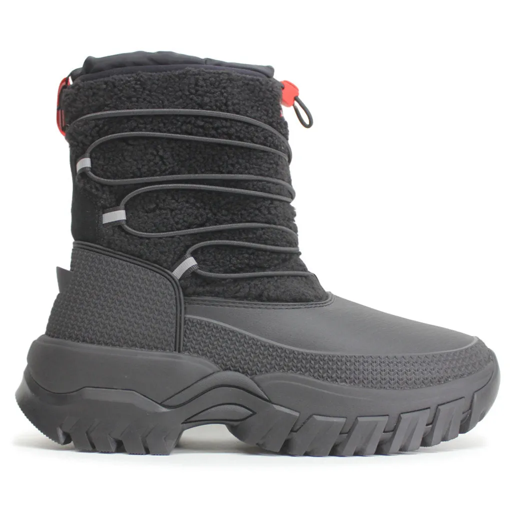 Hunter Wanderer Short Rubber Women's Sherpa Snow Boots