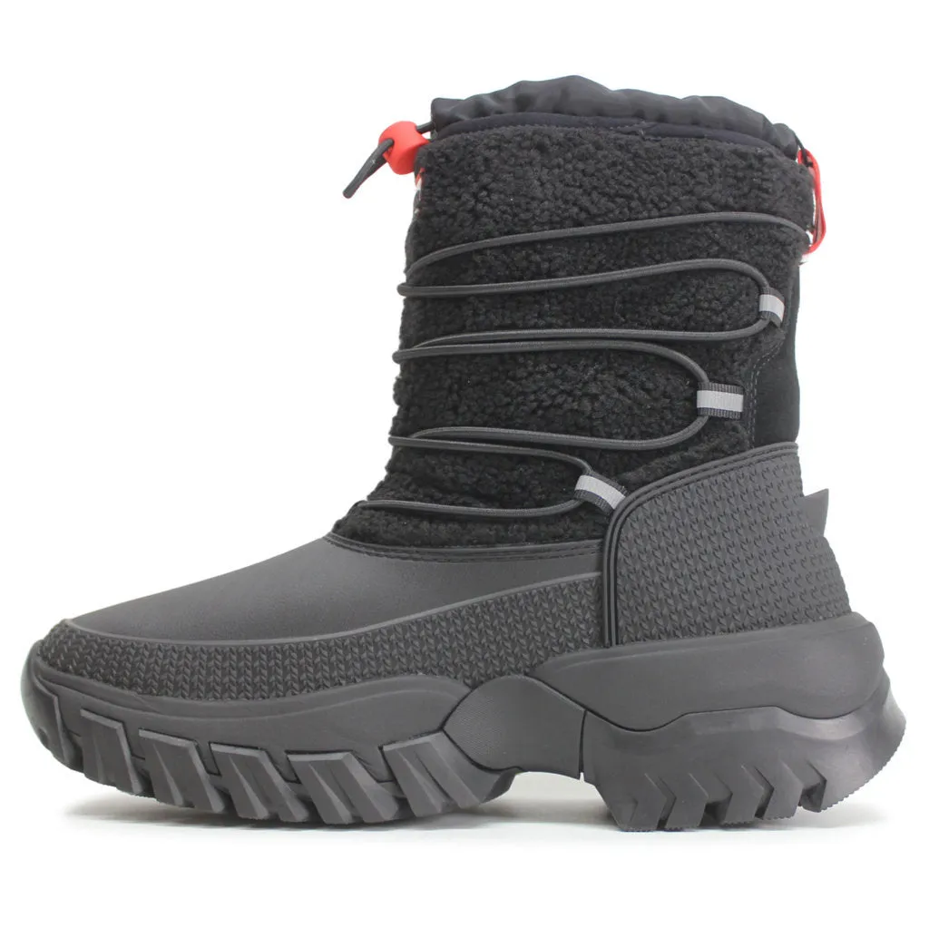 Hunter Wanderer Short Rubber Women's Sherpa Snow Boots