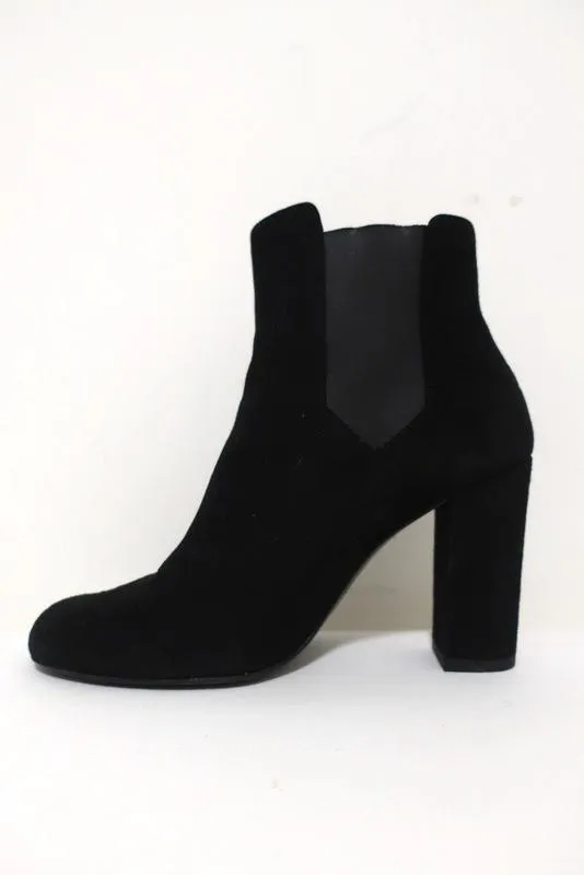 IRO Ankle Boots Eidem Black Suede Size 37 High Heel Chelsea Boots