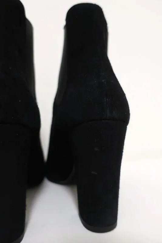 IRO Ankle Boots Eidem Black Suede Size 37 High Heel Chelsea Boots