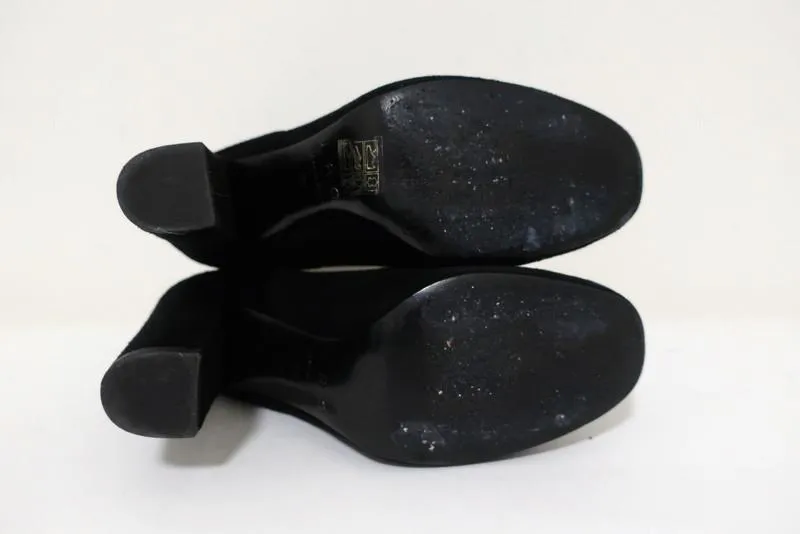 IRO Ankle Boots Eidem Black Suede Size 37 High Heel Chelsea Boots