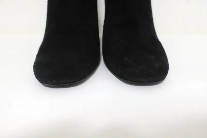 IRO Ankle Boots Eidem Black Suede Size 37 High Heel Chelsea Boots