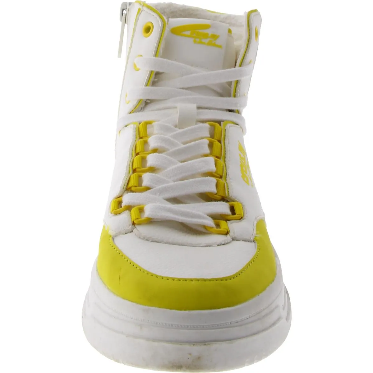 Irving Womens Faux Leather Lifestyle High-Top Sneakers