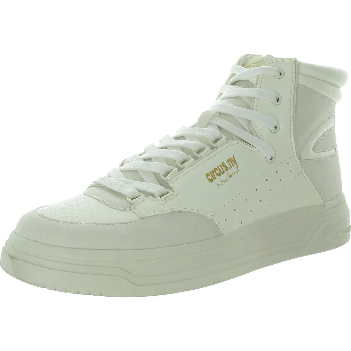 Irving Womens Faux Leather Lifestyle High-Top Sneakers