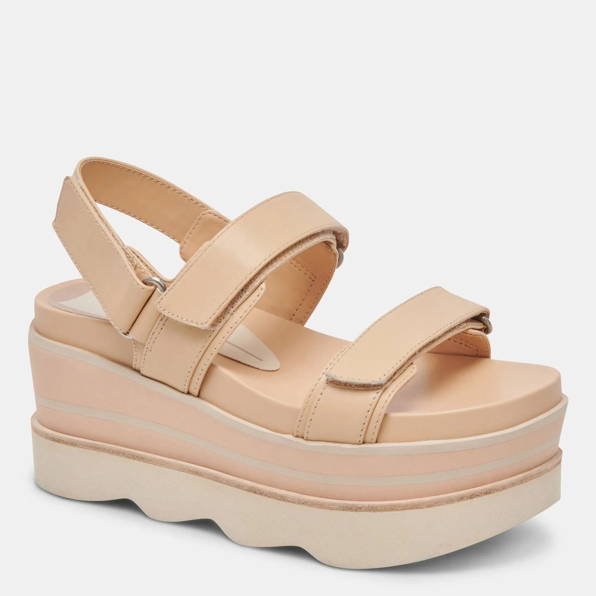 Izak Sandals French Vanilla Leather