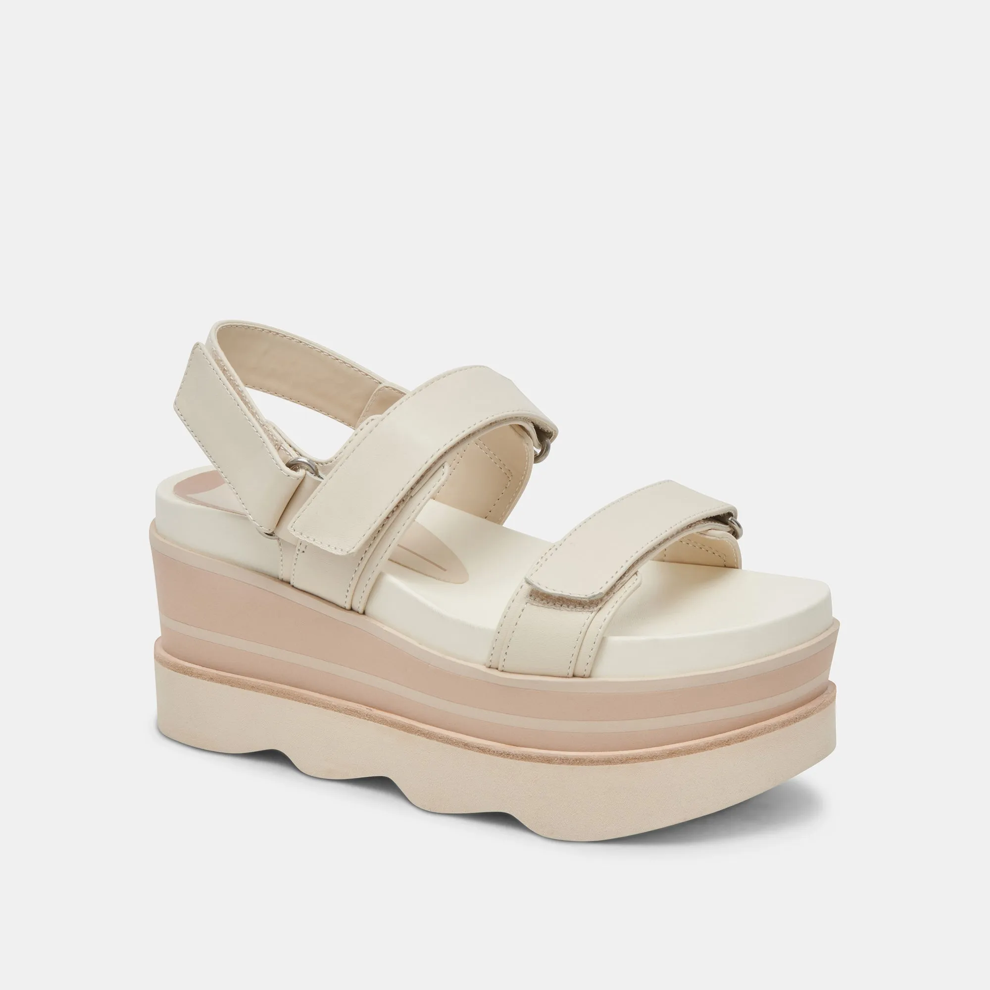 IZAK SANDALS IVORY LEATHER