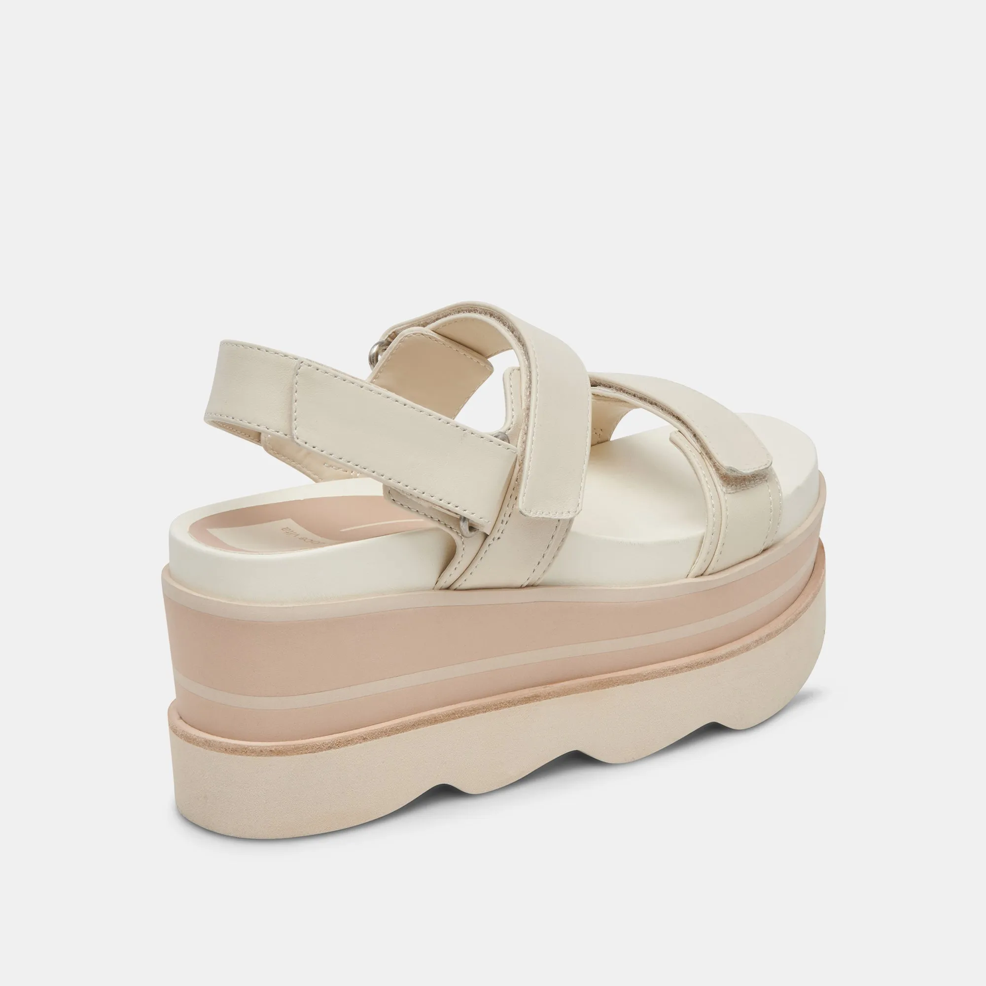 IZAK SANDALS IVORY LEATHER