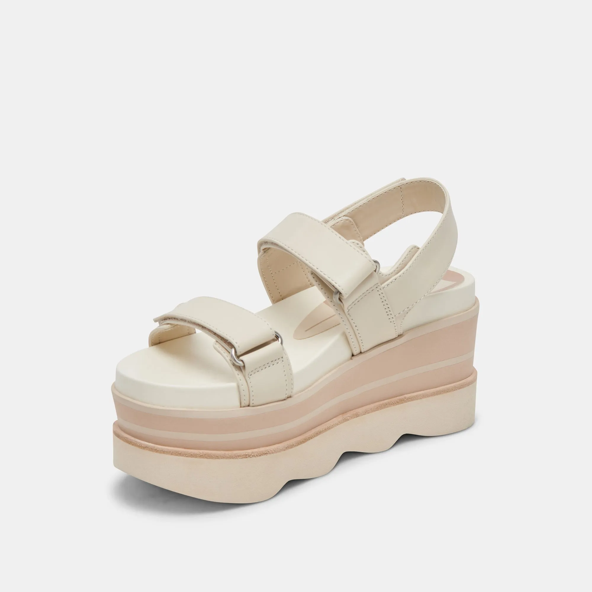 IZAK SANDALS IVORY LEATHER