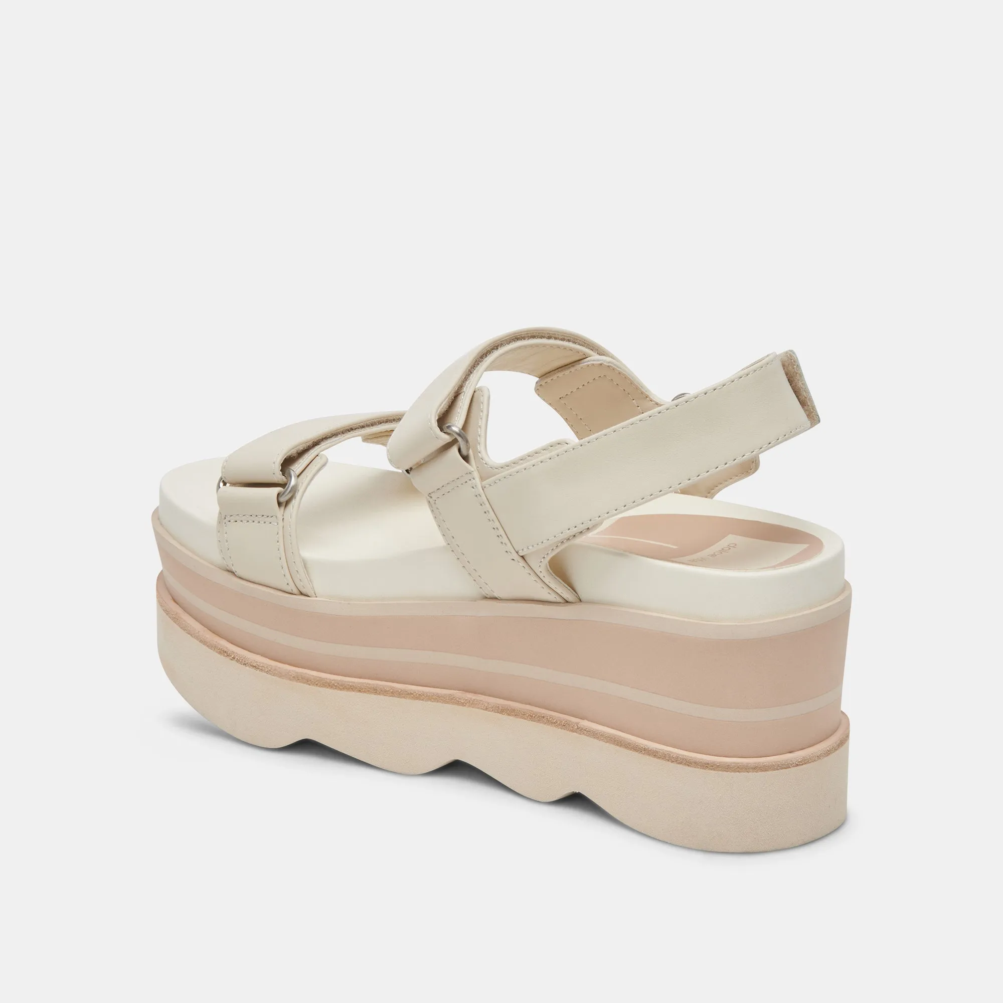 IZAK SANDALS IVORY LEATHER