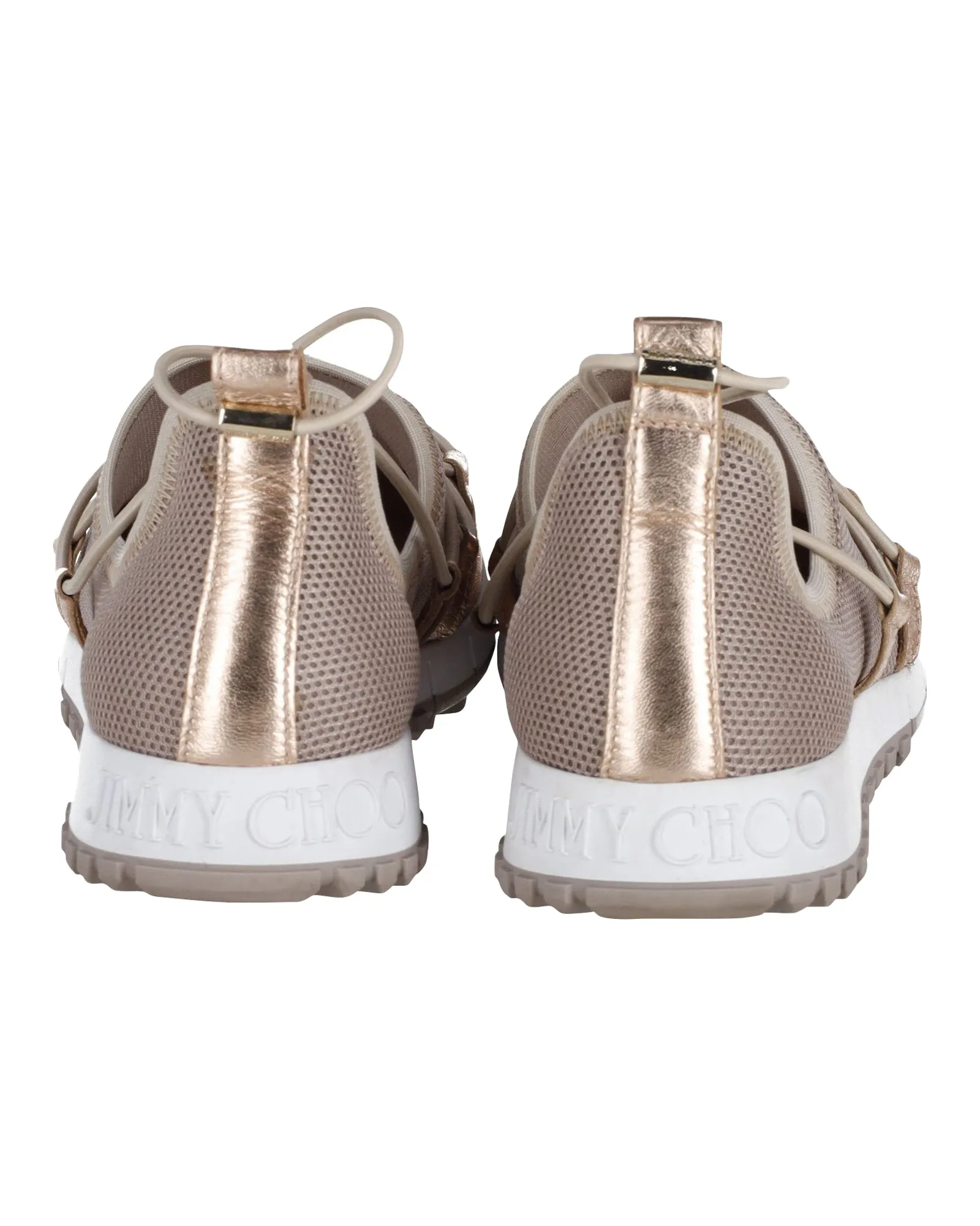 Jimmy Choo Andrea Sneakers in Beige Mesh