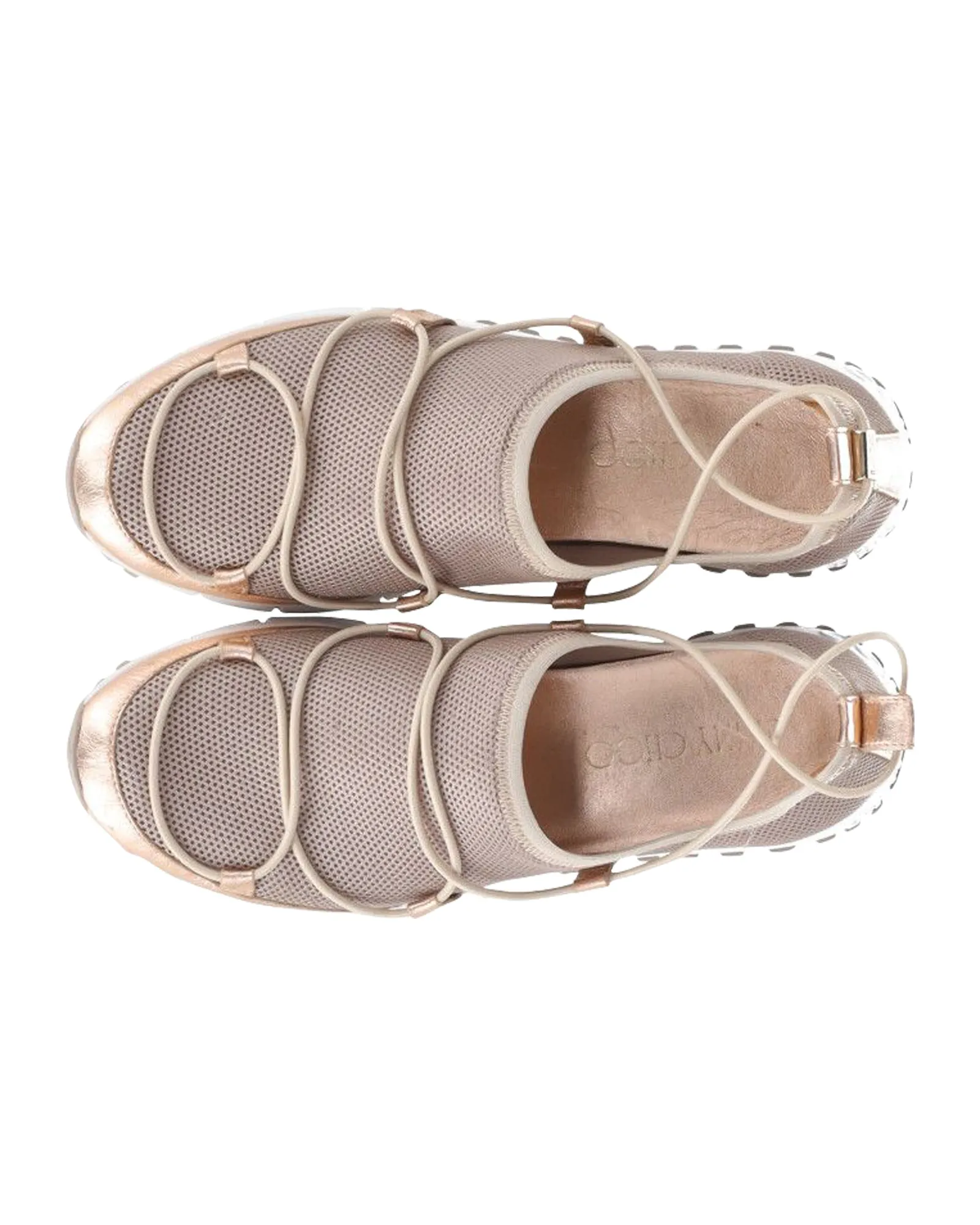Jimmy Choo Andrea Sneakers in Beige Mesh