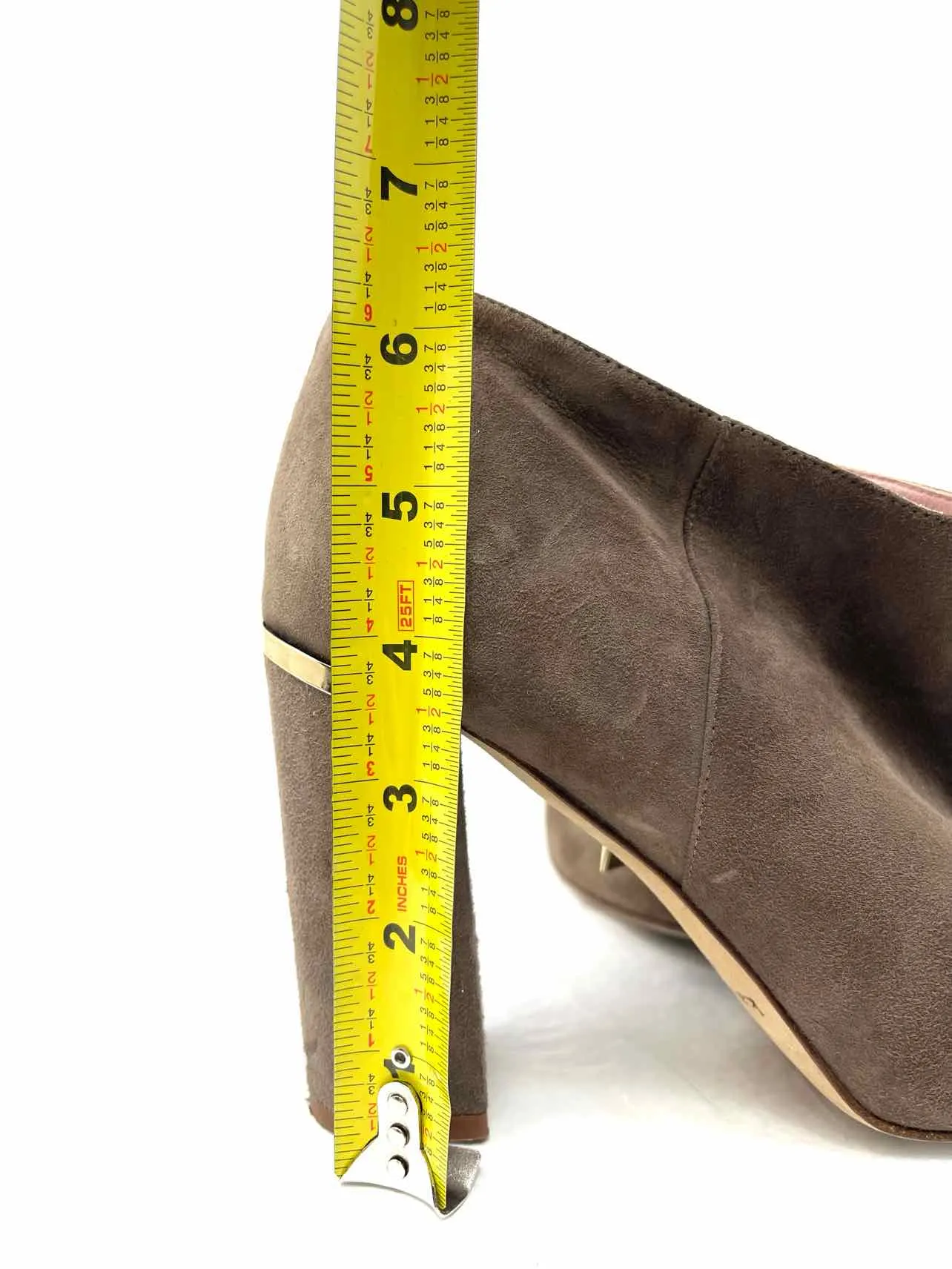 Kate Spade Size 9.5 Taupe Zipper Suede Shoes Ankle Boots