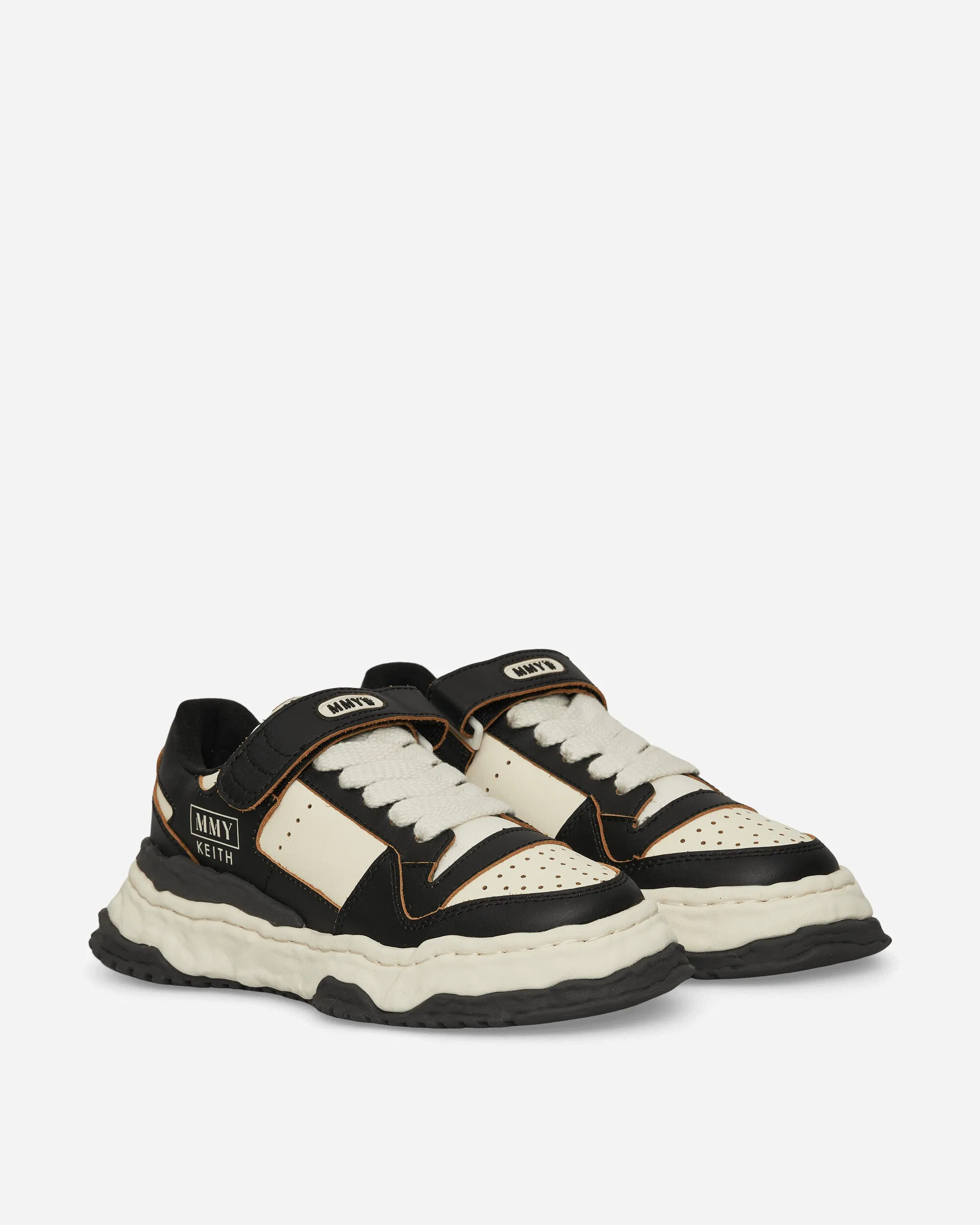 Keith OG Sole Leather Low Sneakers Black / White
