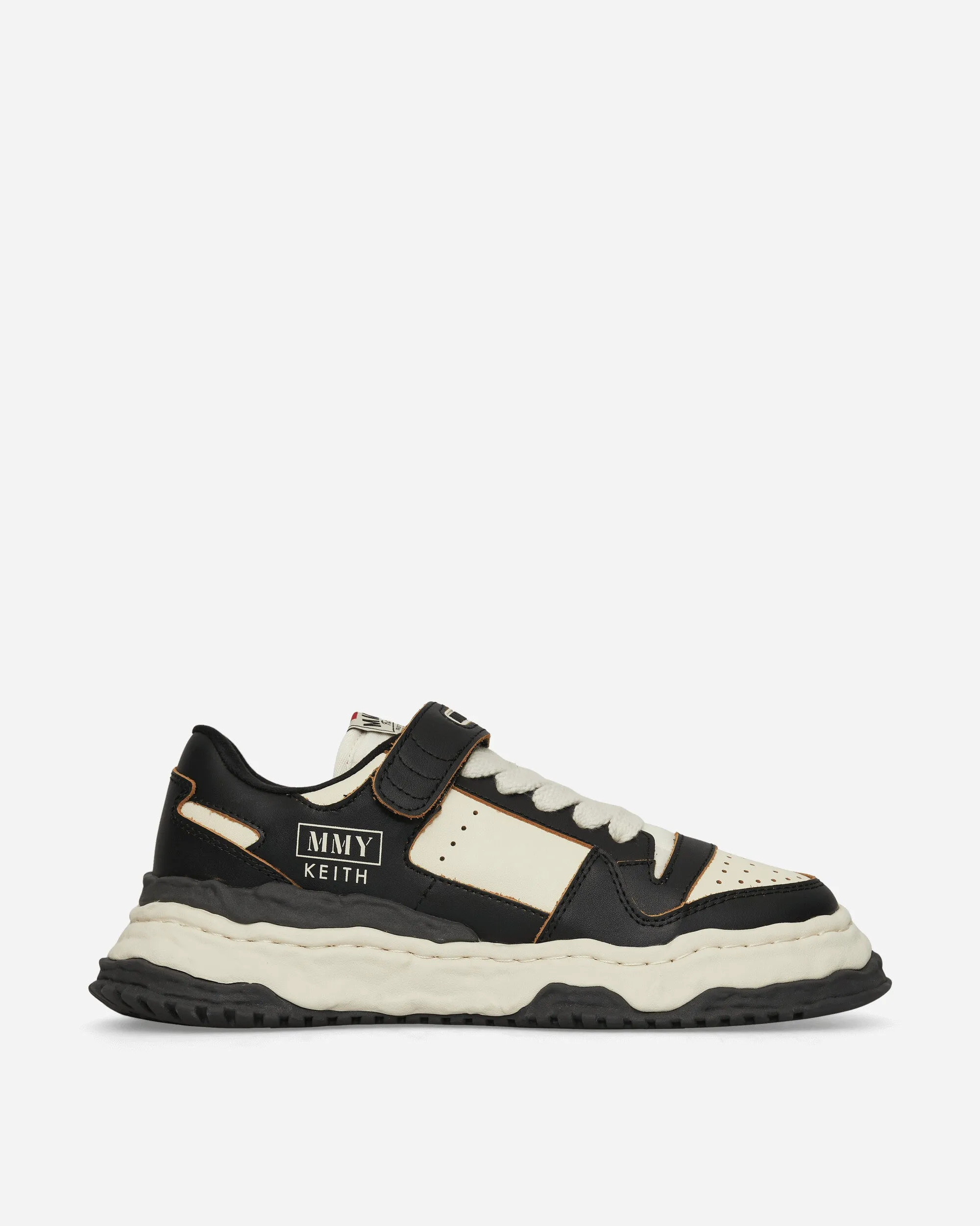 Keith OG Sole Leather Low Sneakers Black / White