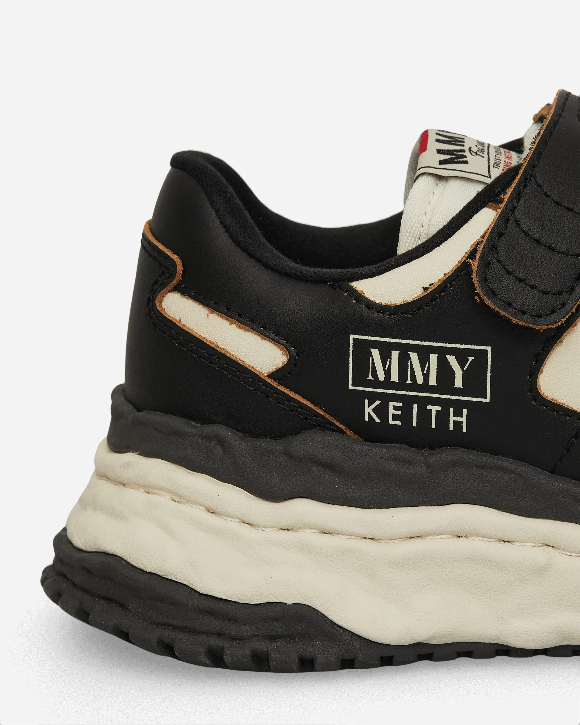 Keith OG Sole Leather Low Sneakers Black / White