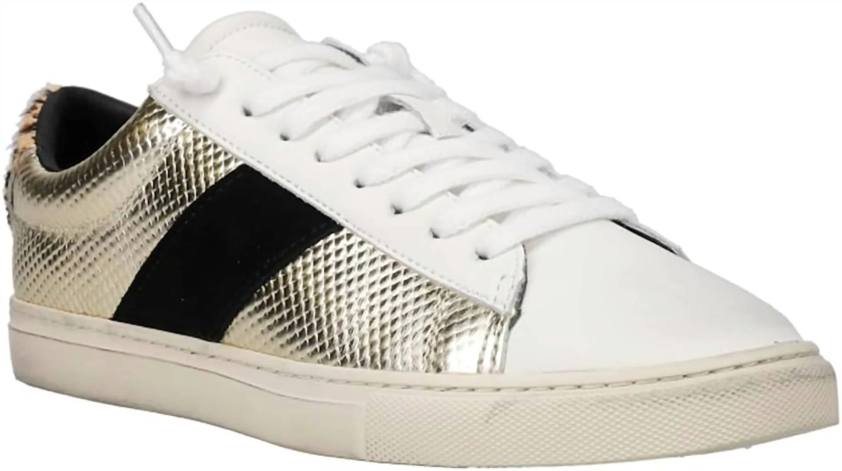 Kendall Sneakers In Washed Gold/white