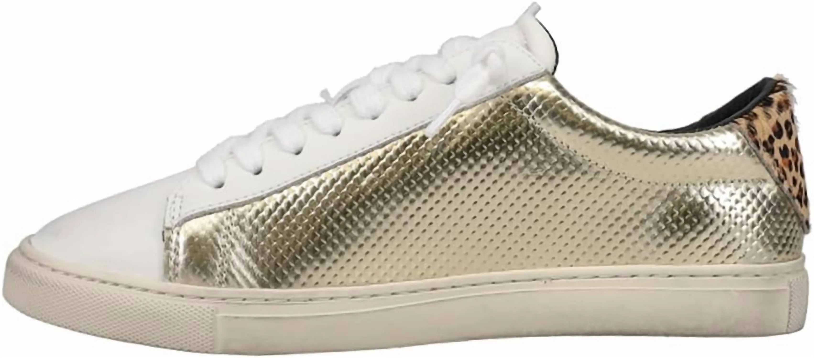 Kendall Sneakers In Washed Gold/white