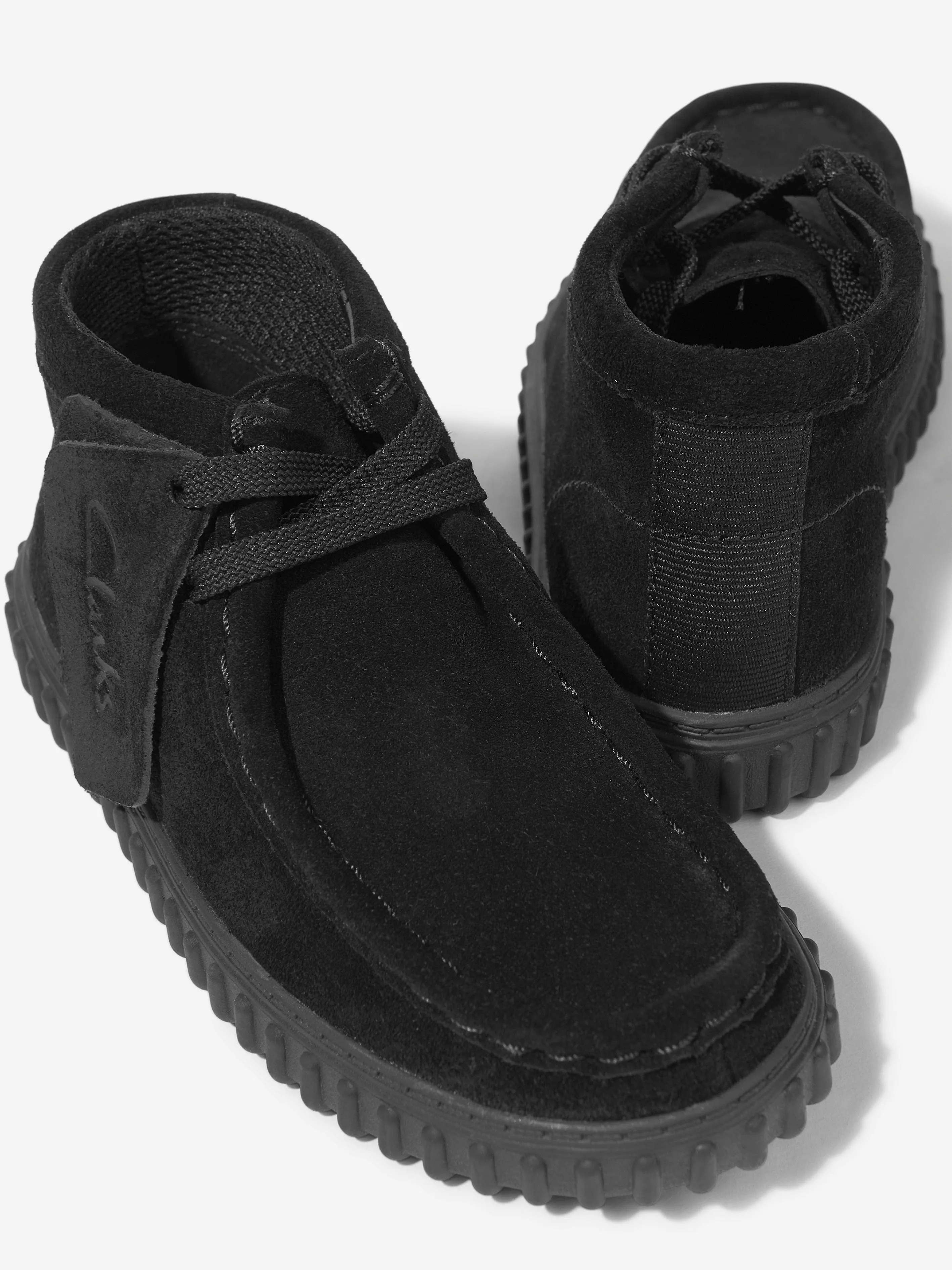 Kids Suede Tor Hill Boots in Black