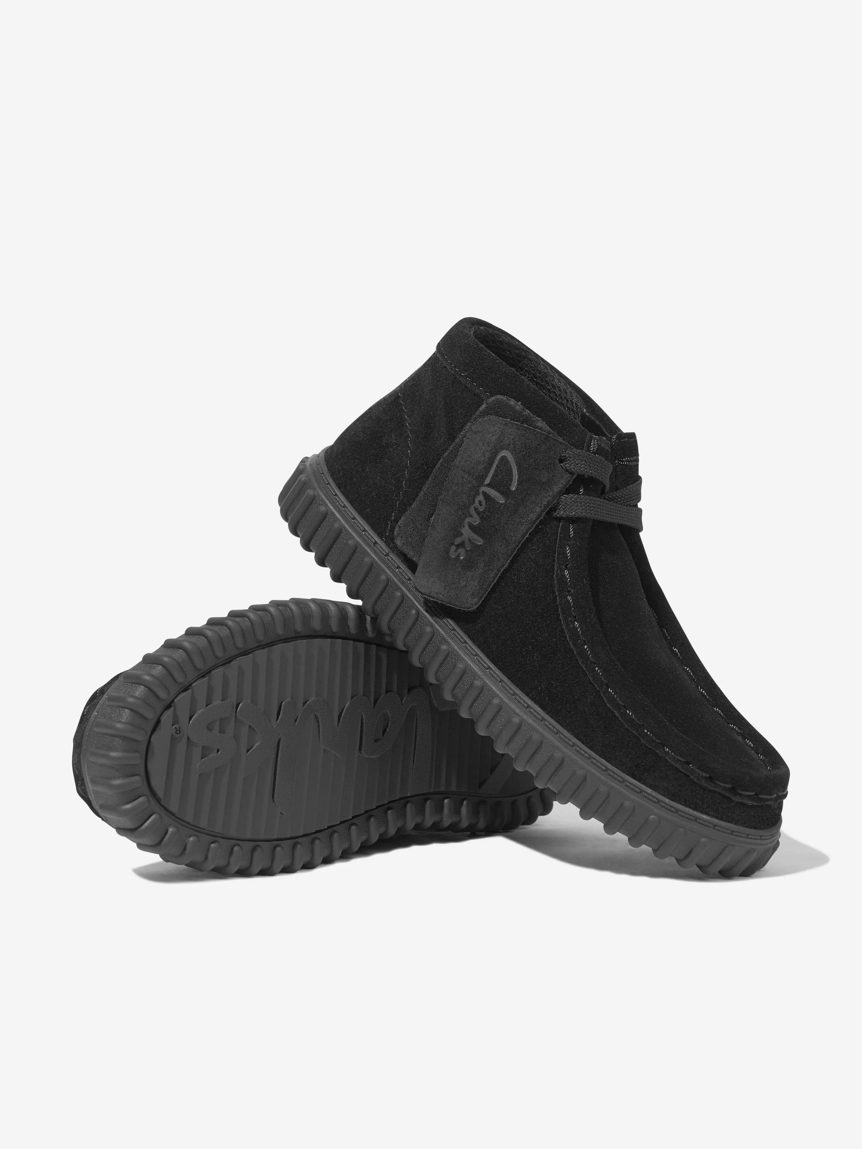 Kids Suede Tor Hill Boots in Black