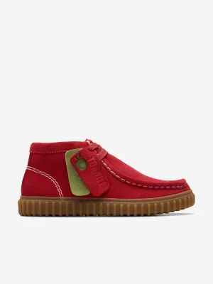 Kids Suede Tor Hill Boots in Red