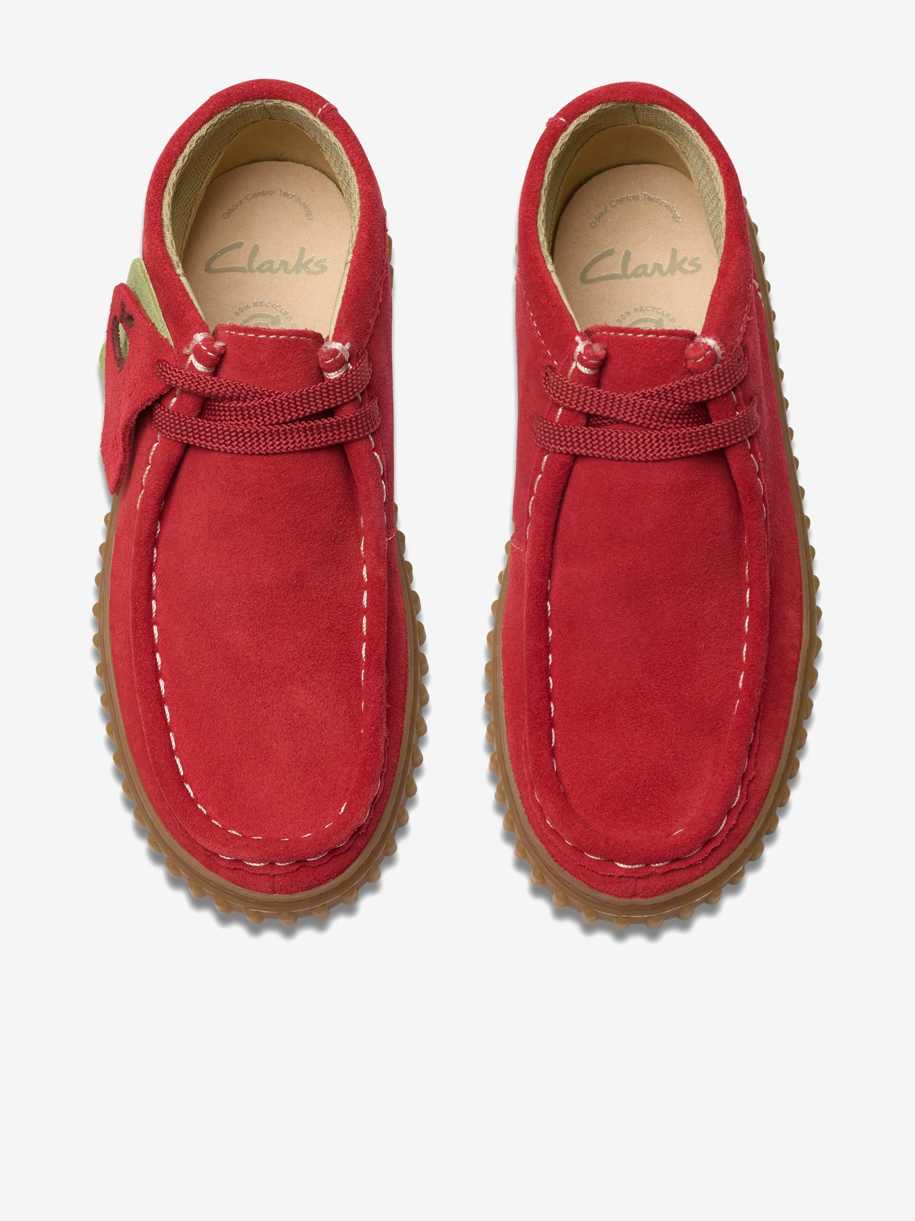 Kids Suede Tor Hill Boots in Red
