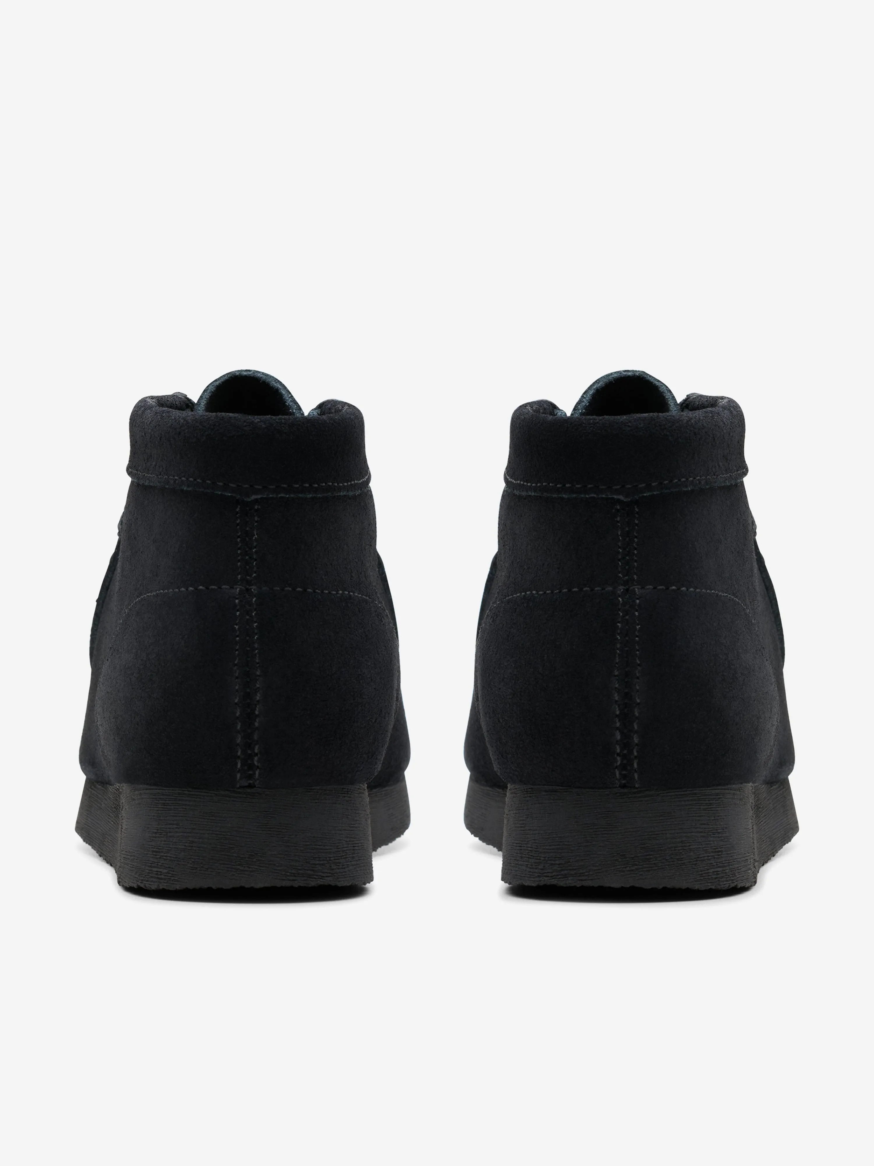 Kids Suede Wallabee Boots in Black