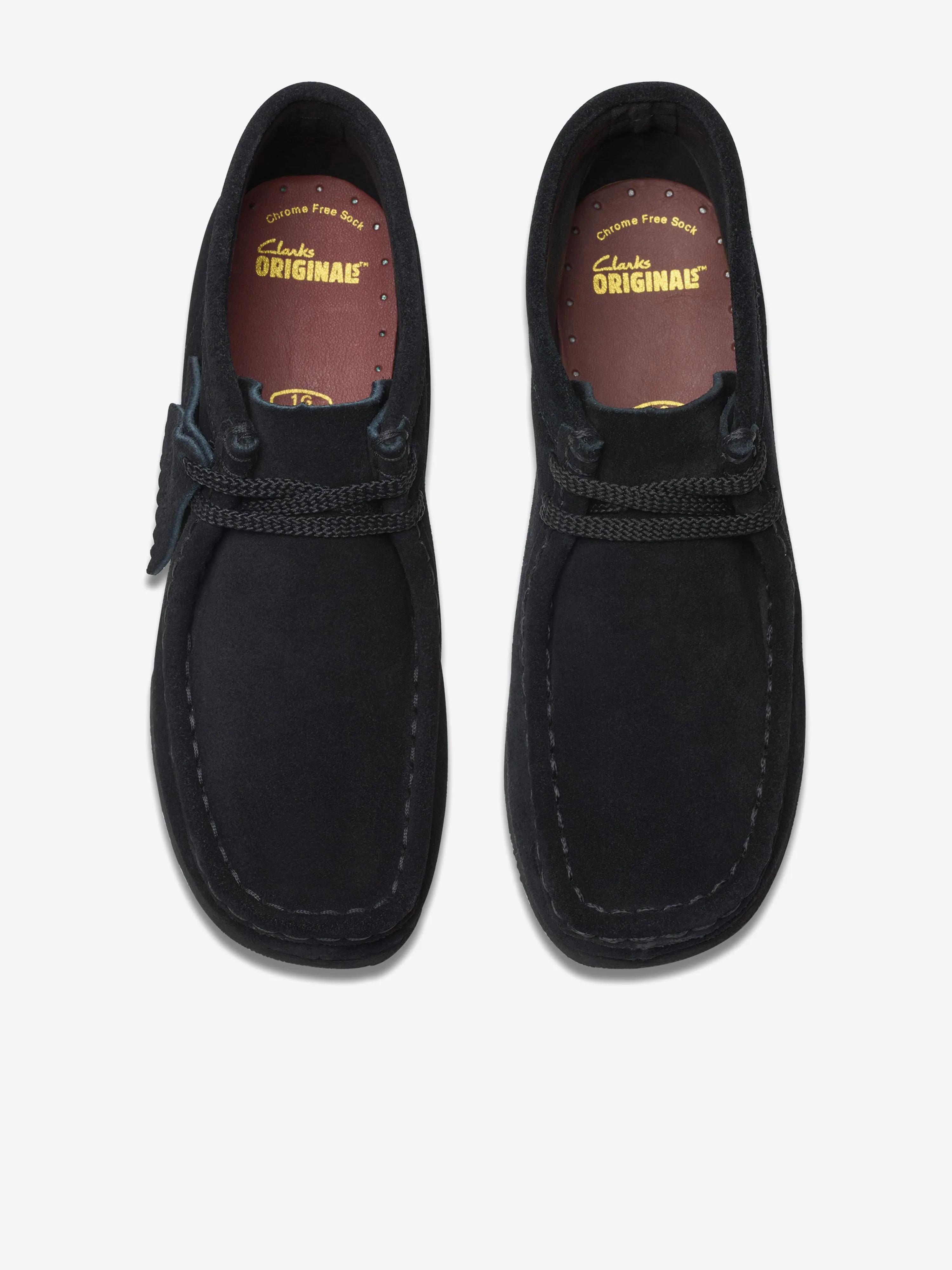 Kids Suede Wallabee Boots in Black