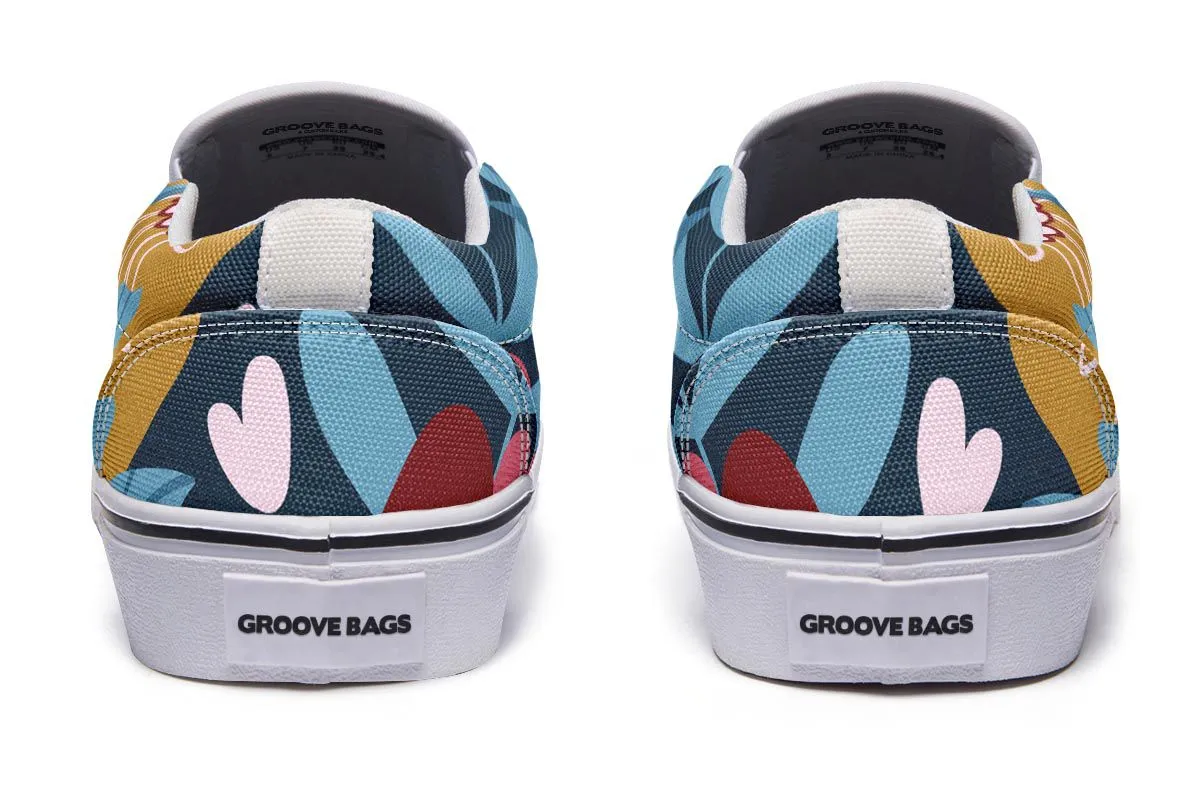Lab Graph Paper Slip-On Shoes