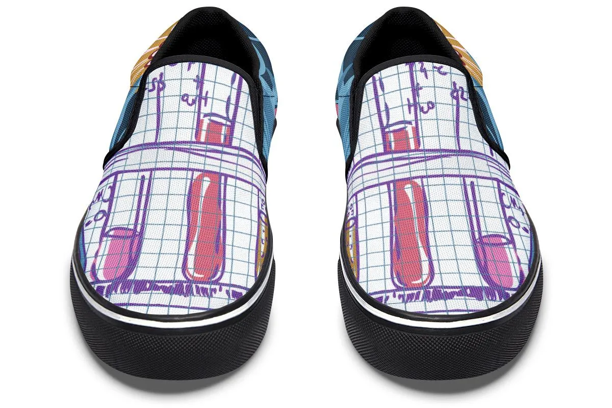 Lab Graph Paper Slip-On Shoes