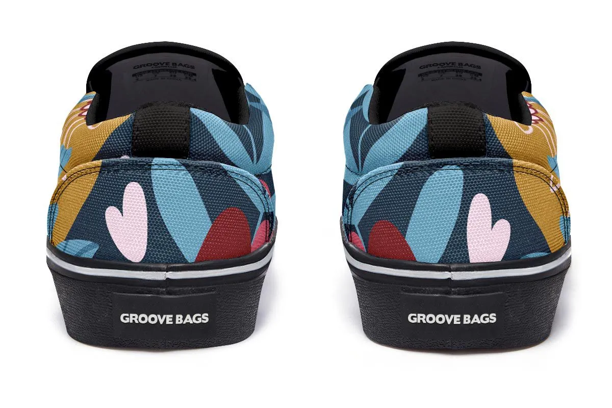 Lab Graph Paper Slip-On Shoes