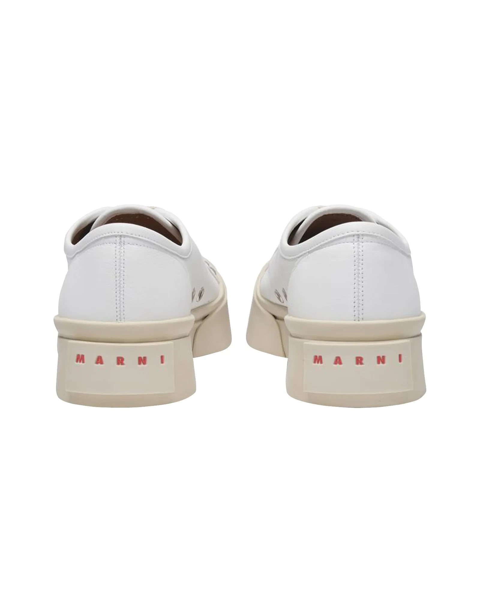 Laced Up Pablo Sneakers - Marni - Lily White - Leather