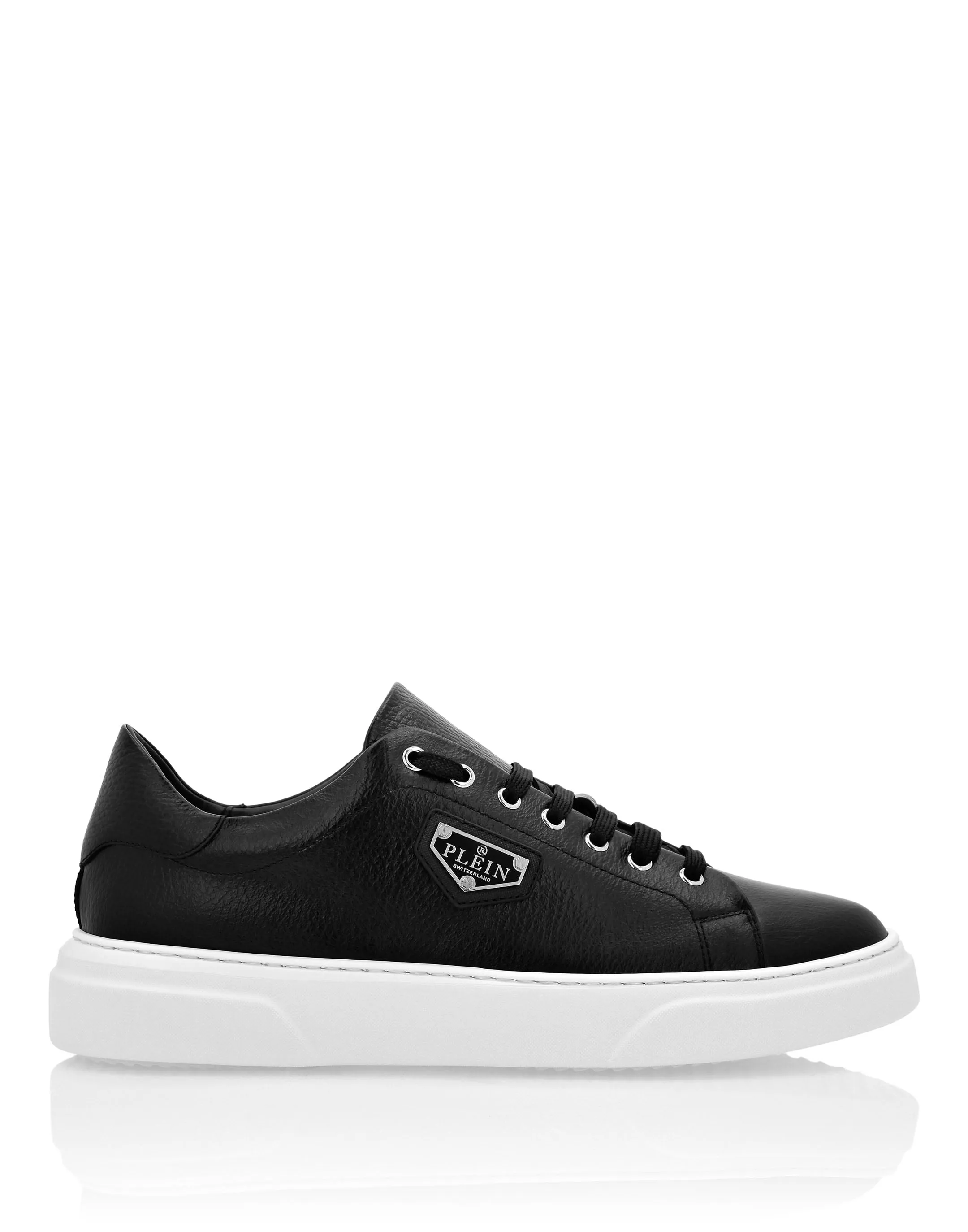 Leather Lo-Top Sneakers Iconic Plein
