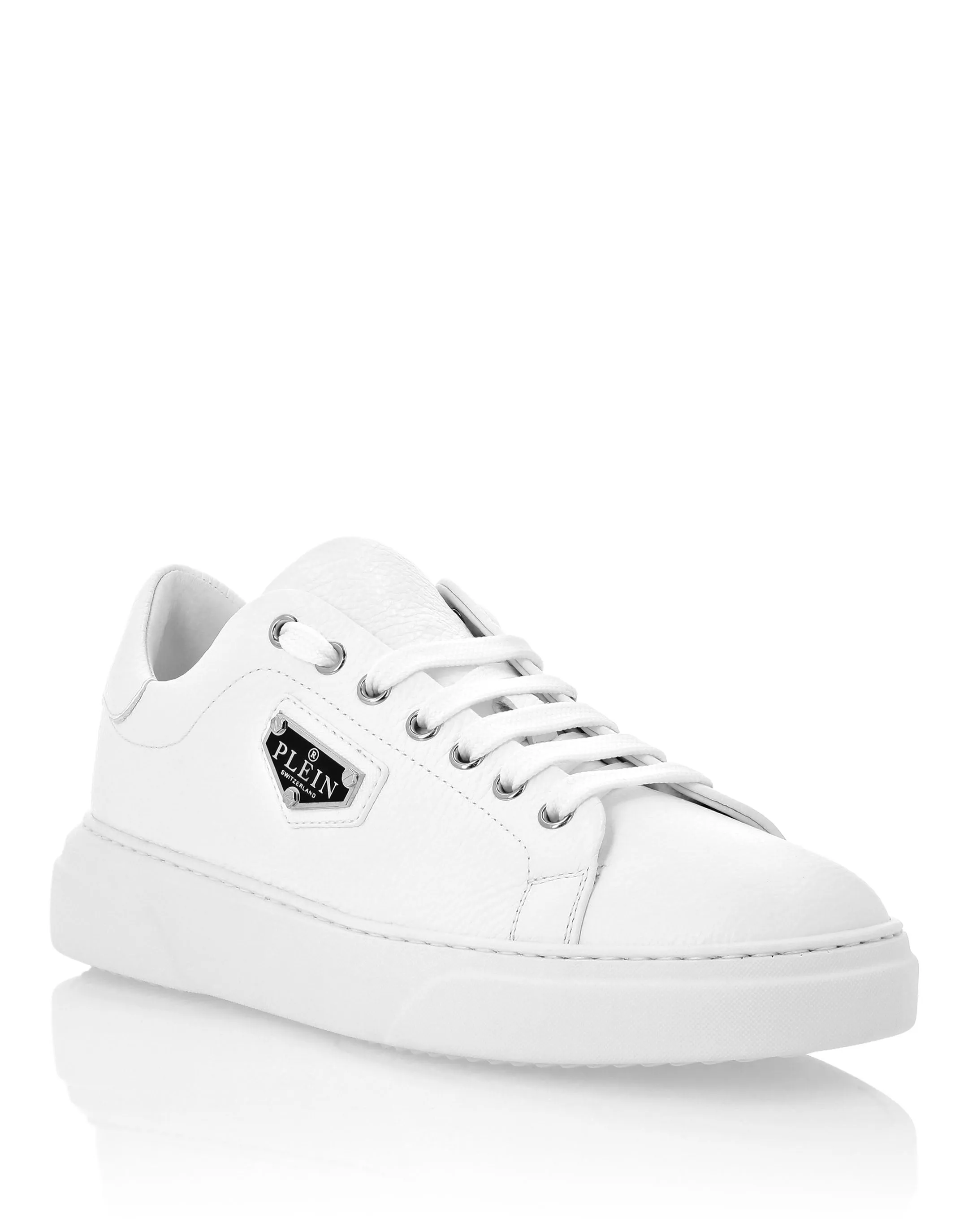 Leather Lo-Top Sneakers Iconic Plein