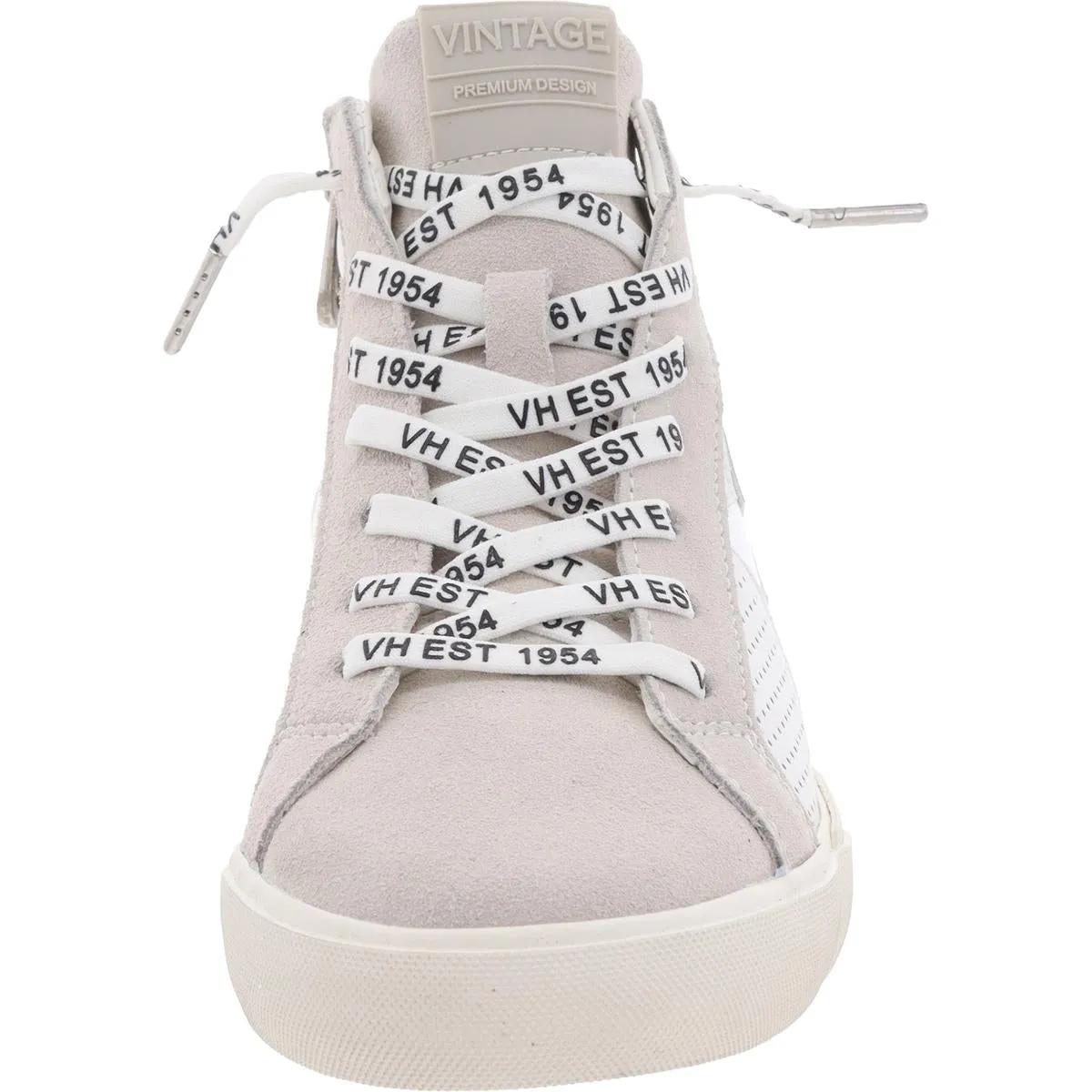 LESTER 6 Womens Cushioned Footbed Leather High-Top Sneakers