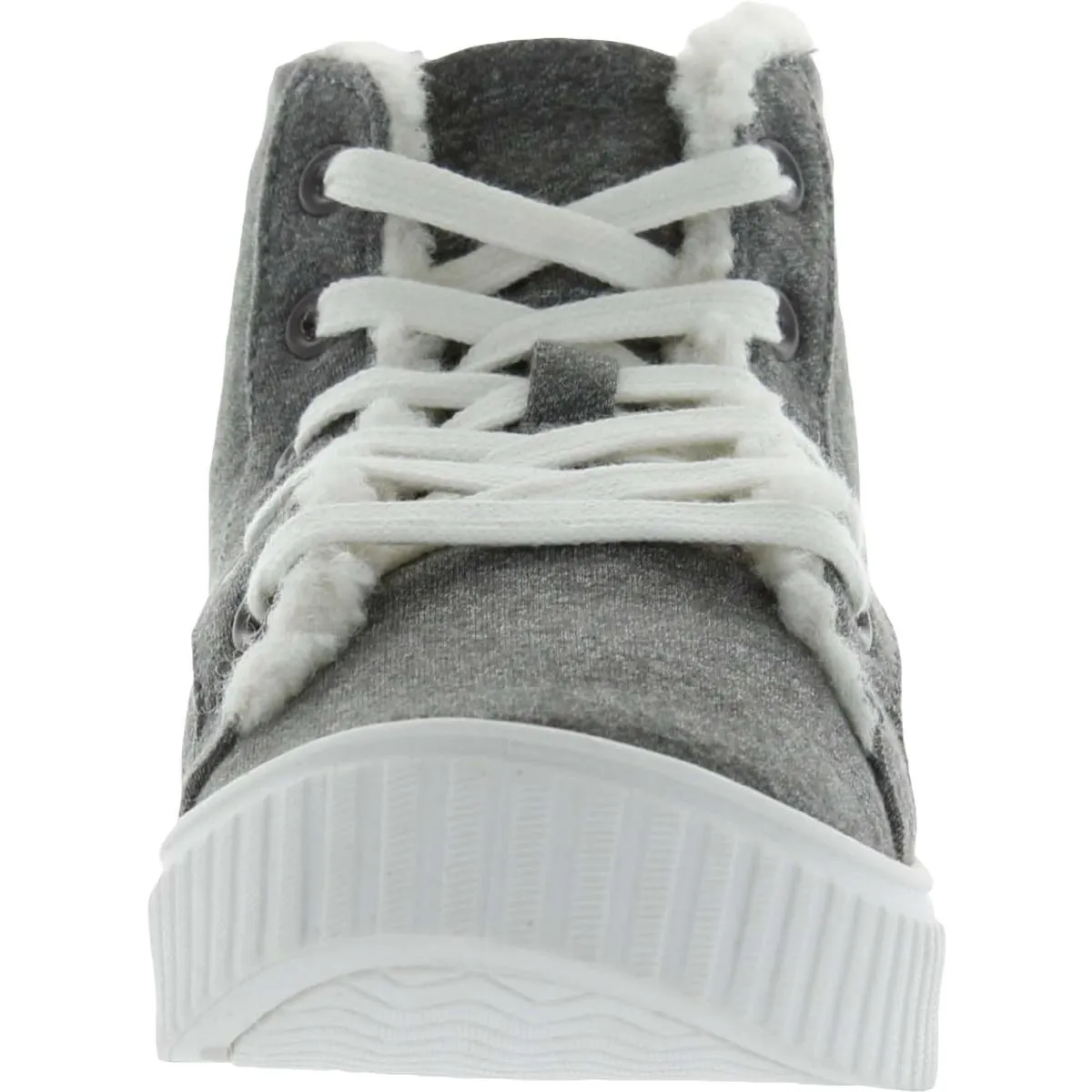 Maddie Womens Lifestyle Faux Fur Lined High-Top Sneakers