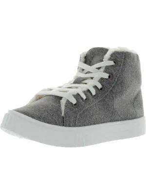 Maddie Womens Lifestyle Faux Fur Lined High-Top Sneakers