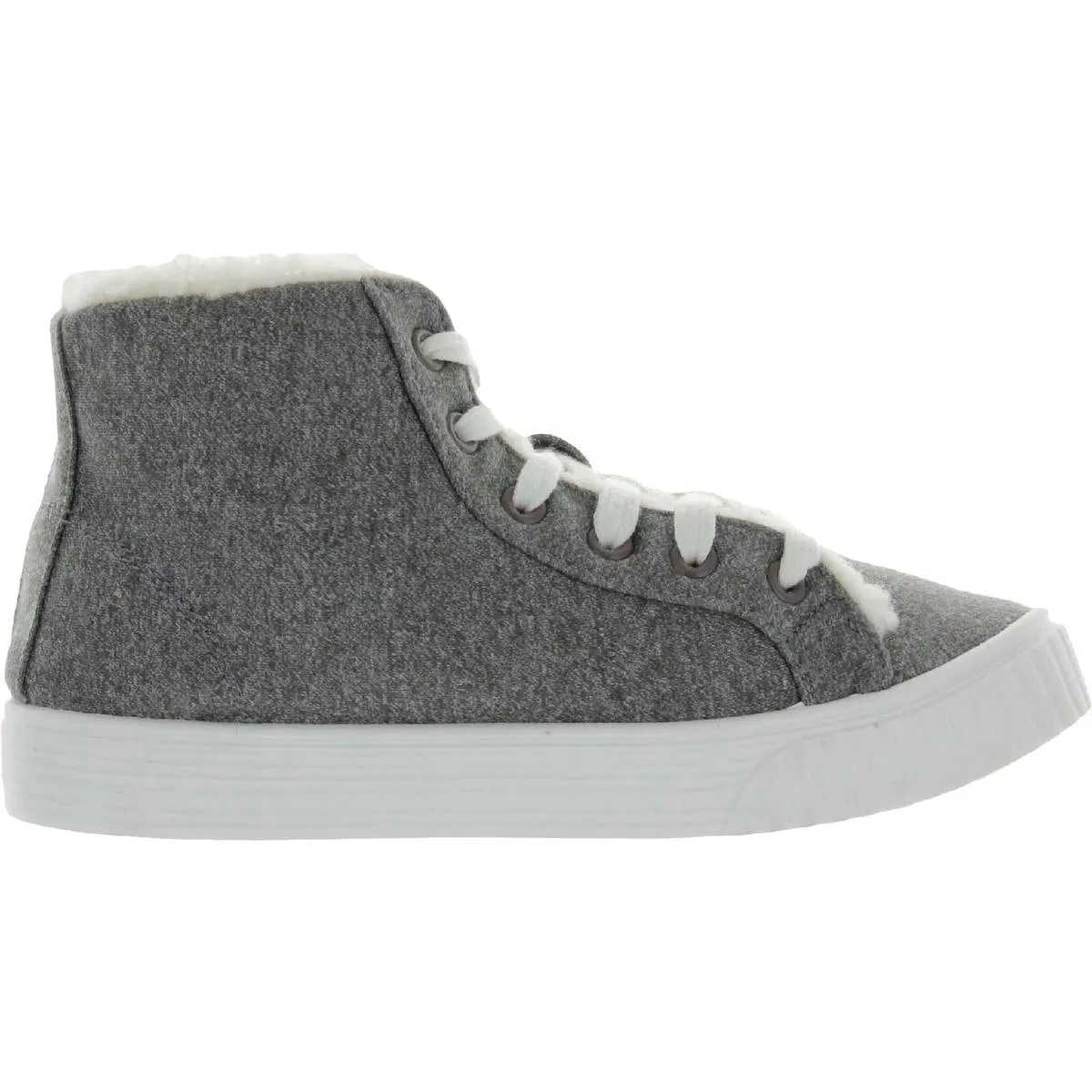 Maddie Womens Lifestyle Faux Fur Lined High-Top Sneakers