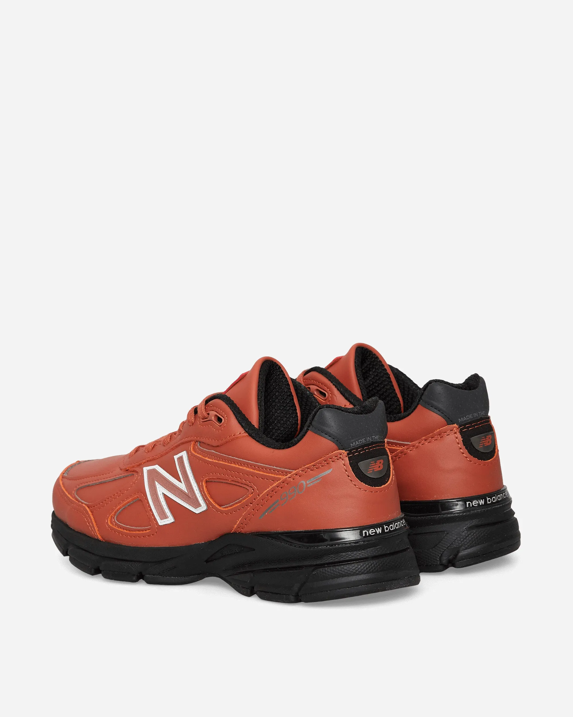 Made in USA 990v4 Sneakers Mahogany