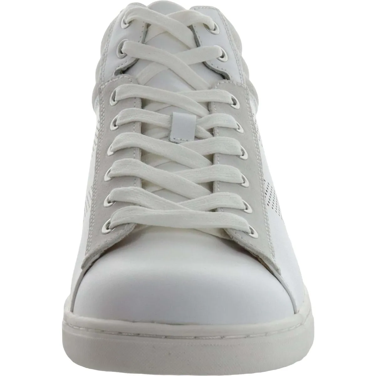 Malcom Mens Leather Sport High-Top Sneakers