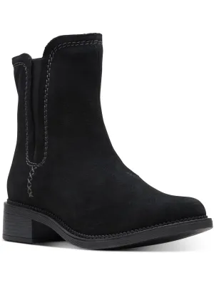 Maye Womens Suede Round Toe Ankle Boots