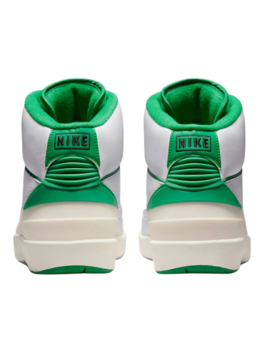 Men's 2 Retro Sneaker In White/lucky Green/sail/light Steel Grey