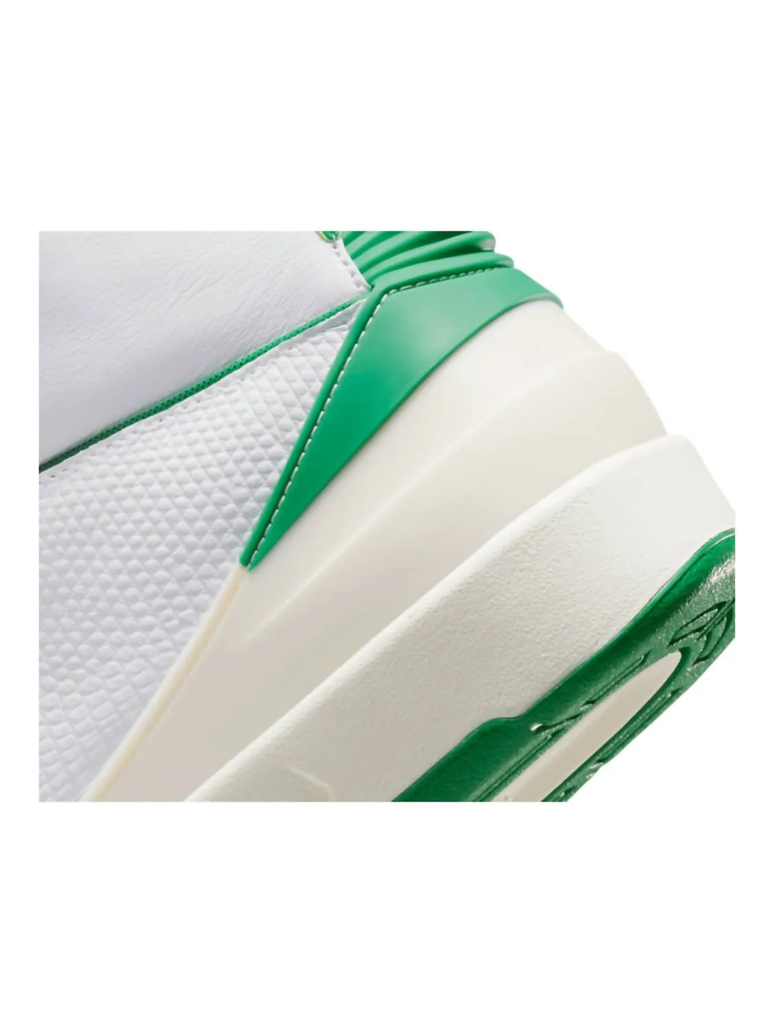 Men's 2 Retro Sneaker In White/lucky Green/sail/light Steel Grey