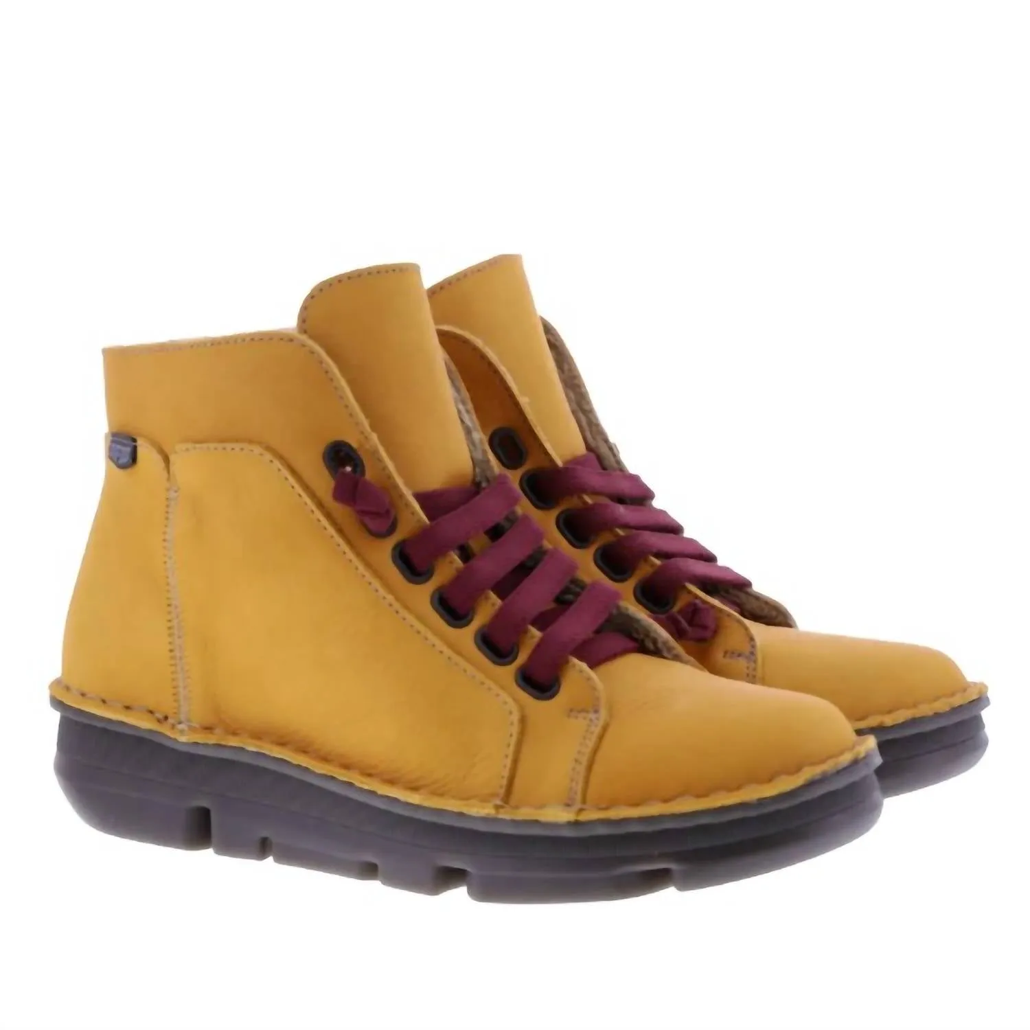 Men's Botin High Top Sneakers In Yellow