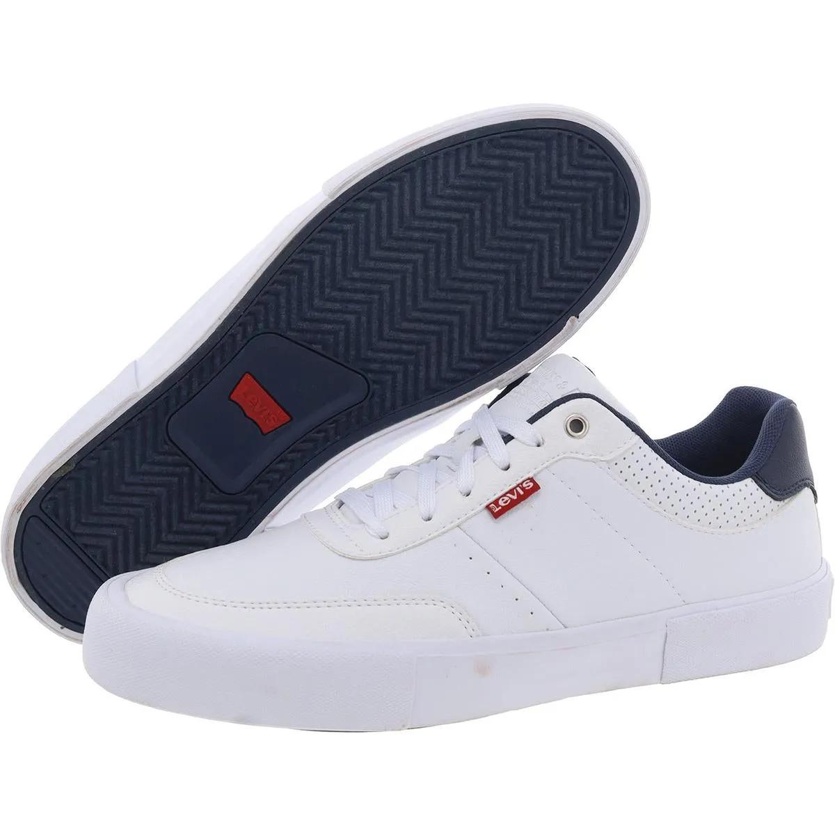 Mens Lace-Up Faux Suede High-Top Sneakers