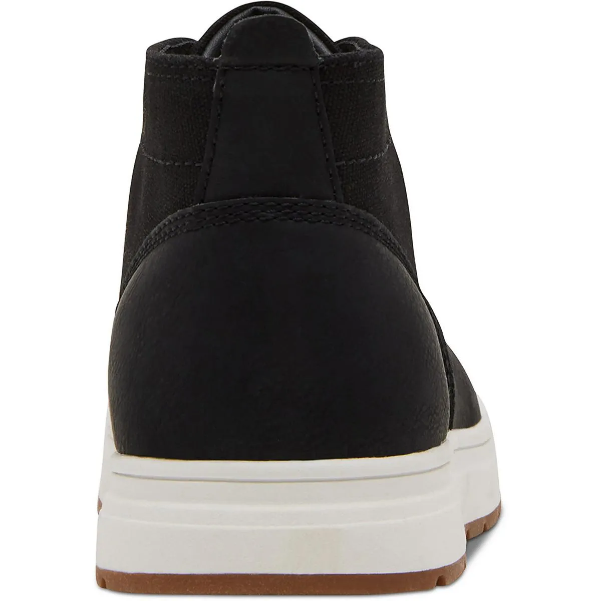 Mens Mixed Media Leather High-Top Sneakers