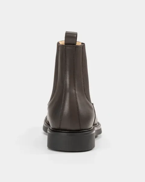 Men's Vegan Leather Chelsea Boots | Brown